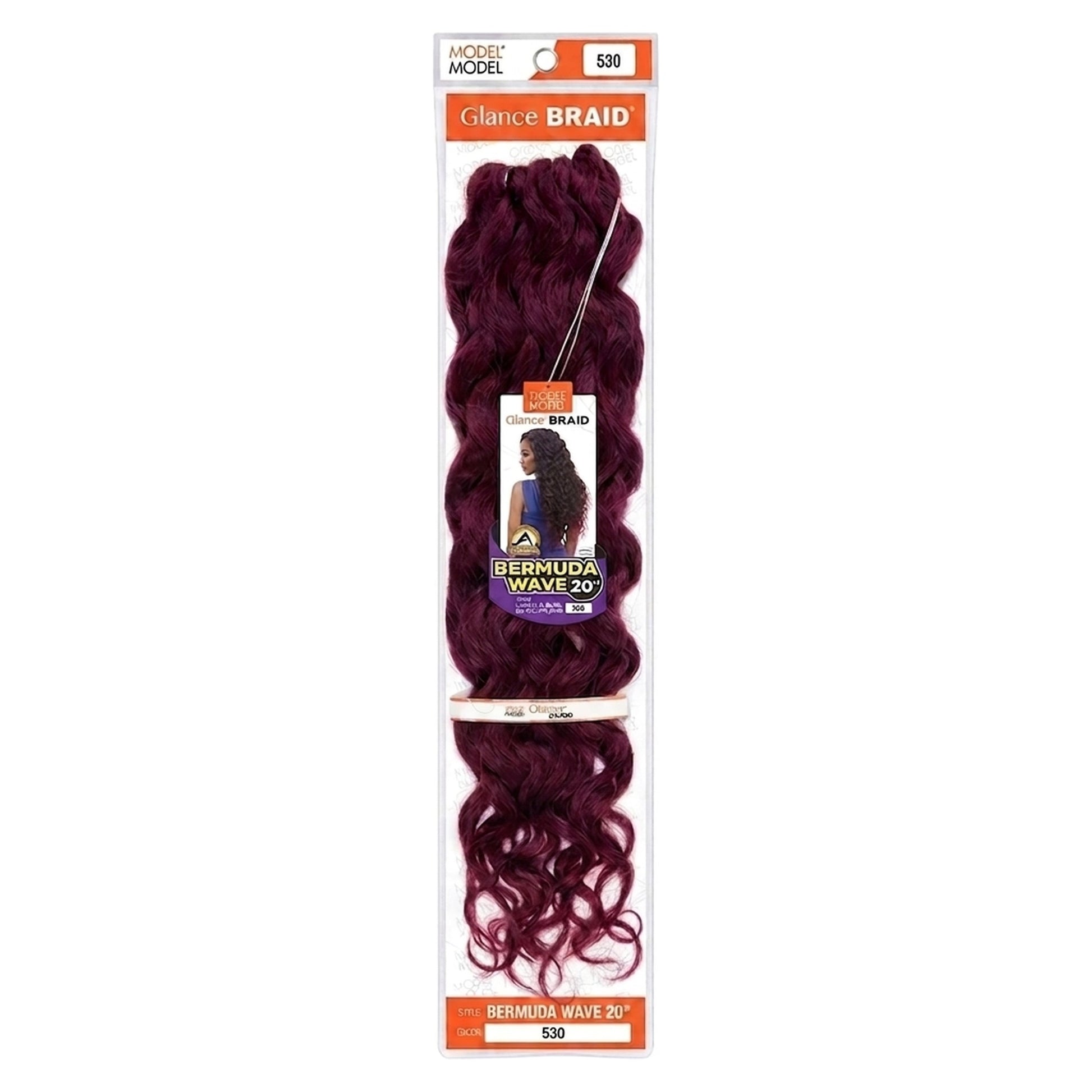Model Model Bermuda Wave Braiding Hair 20 Inch Synthetic