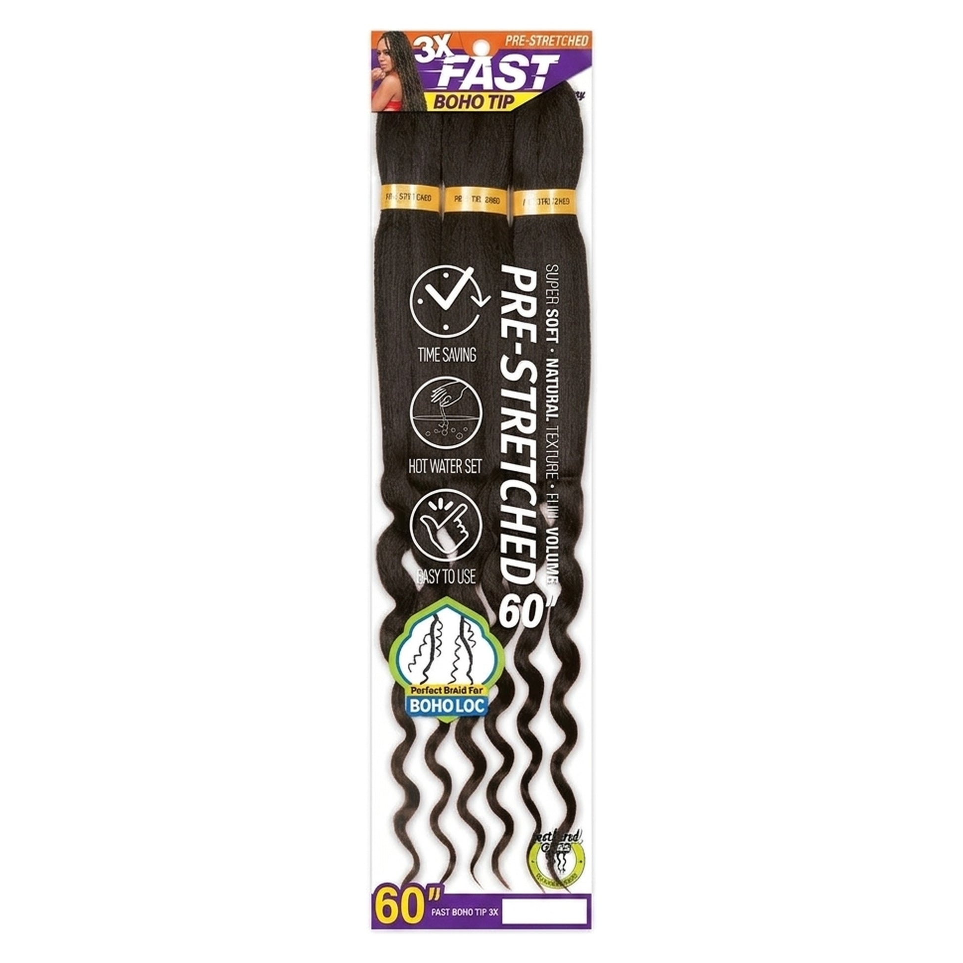 Zury Fast Boho Tip Braiding Hair, color 2.