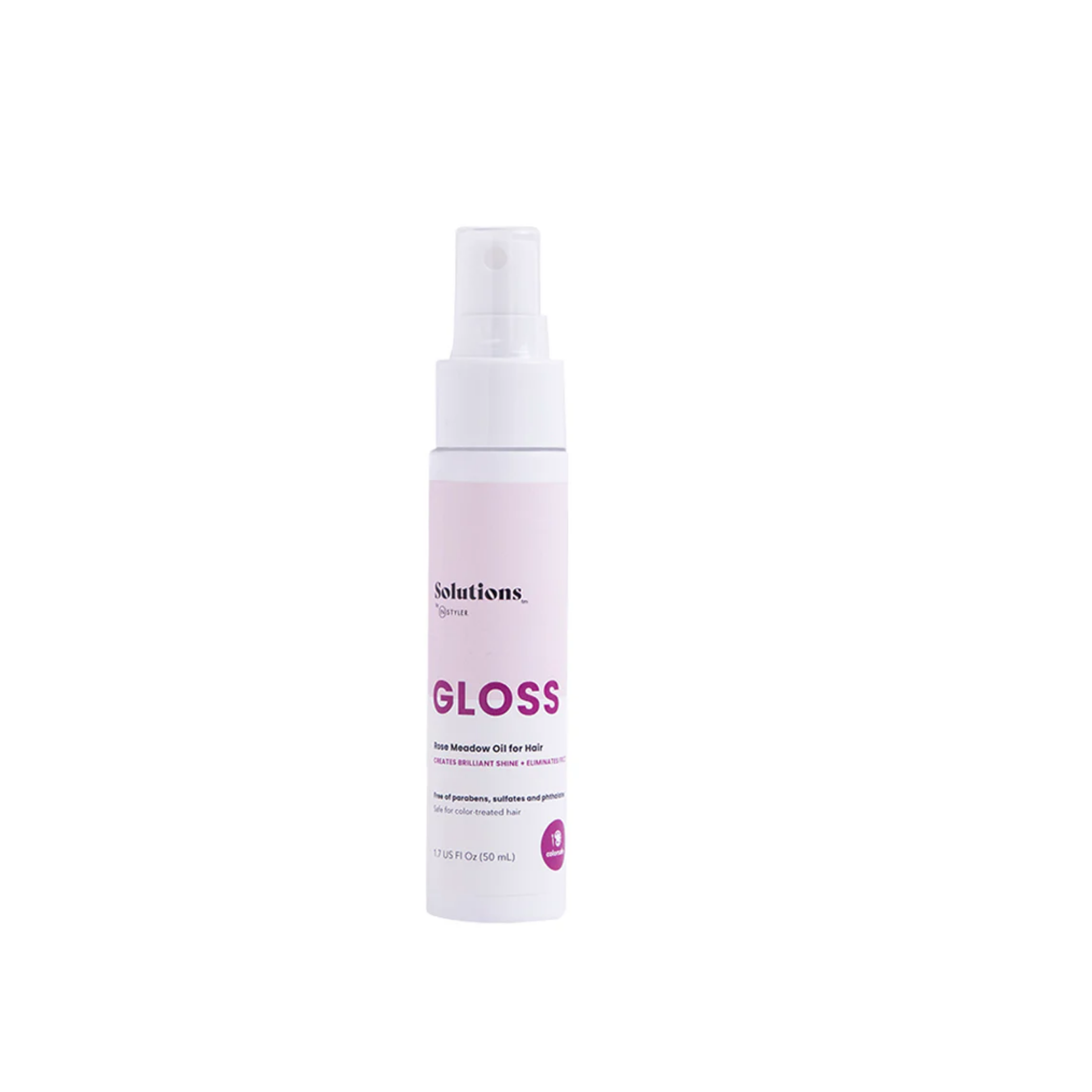 No-frizz shine hair oil for smoothing frizz and adding lightweight shine to styled hair