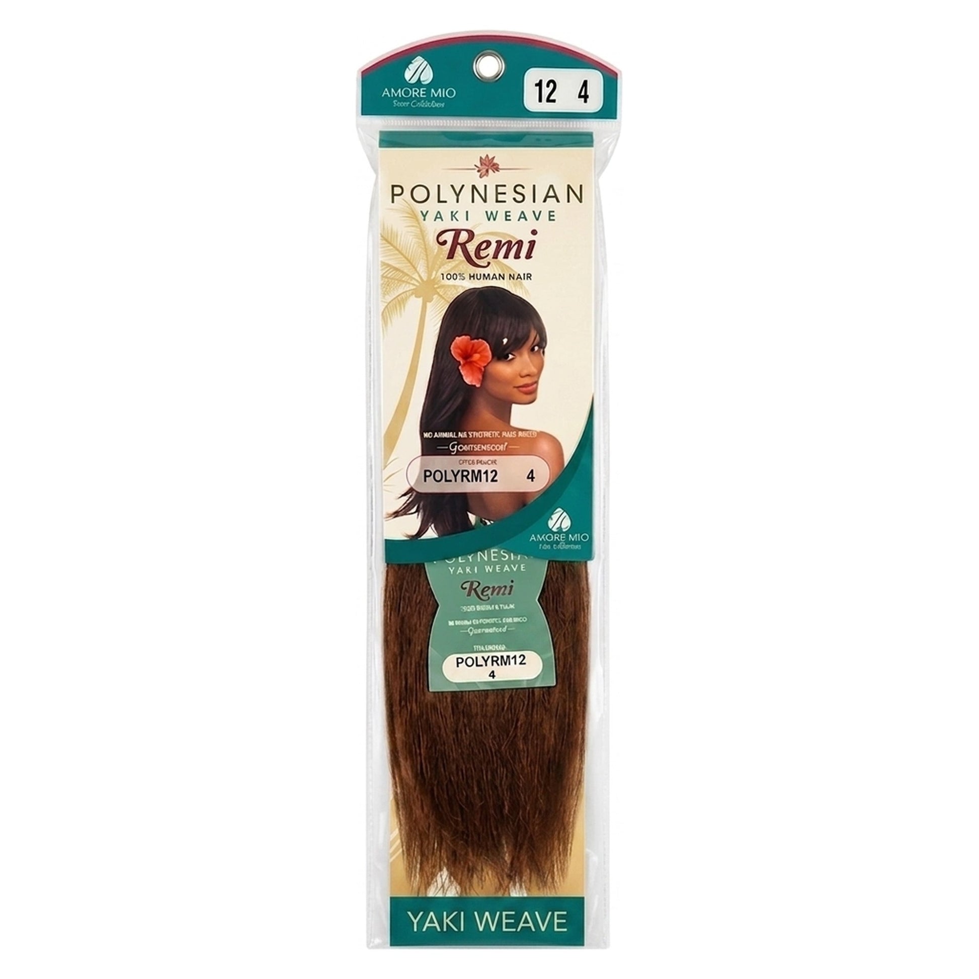 Amore Mio Polynesian Yaki Weave Remi Weave 12 Inch Human Hair