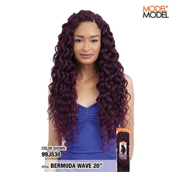 Model Model Bermuda Wave Braiding Hair 20 Inch Synthetic