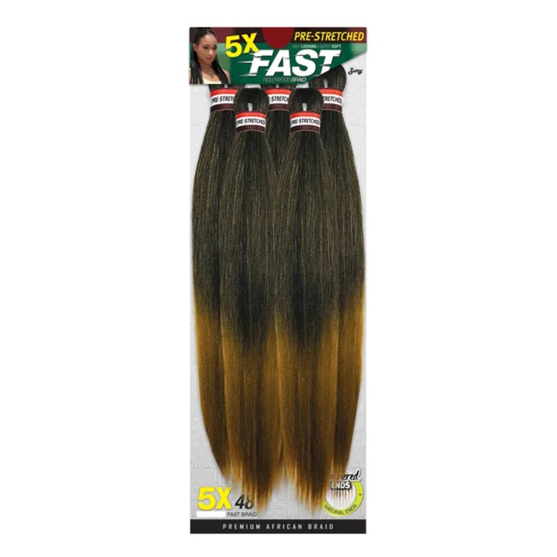 Zury 5X Fast Braid Pre-Stretched Braiding Hair 48 Inch